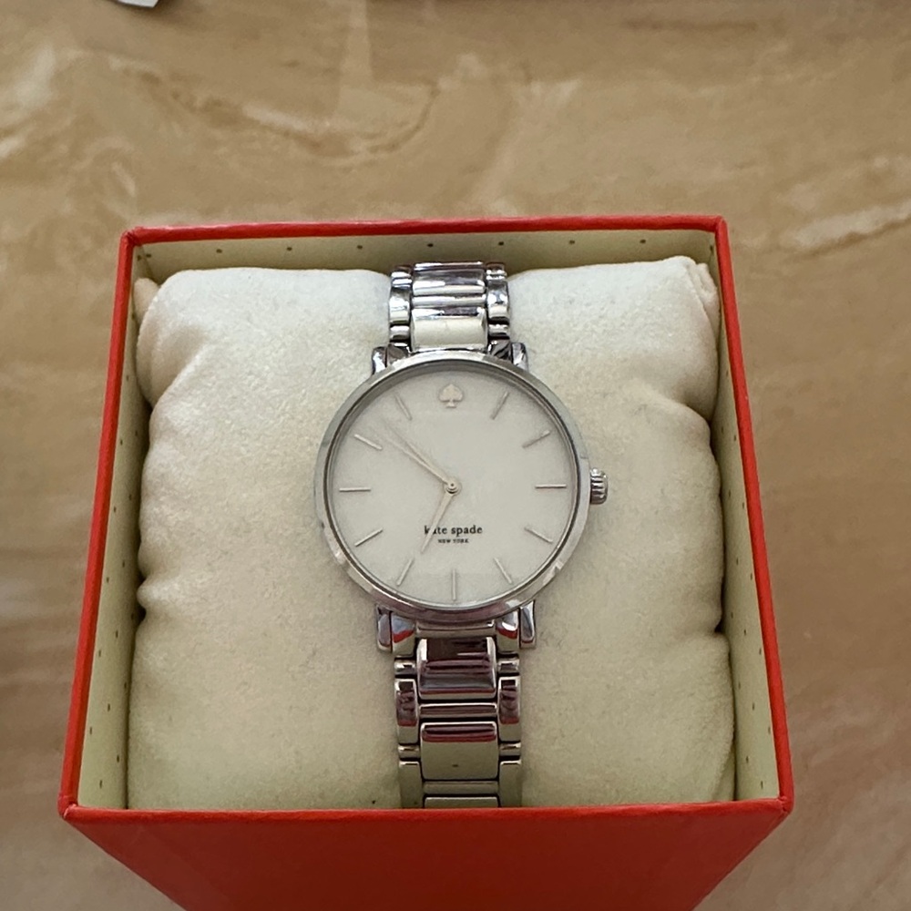 Kate Spade Silver-Tone Watch with Oyster Dial
